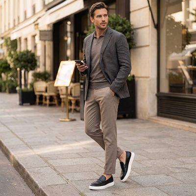 Faux Leather Loafers