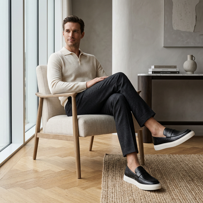 Faux Leather Loafers