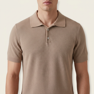 Cotton Knit Polo