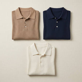Cotton Knit Polo
