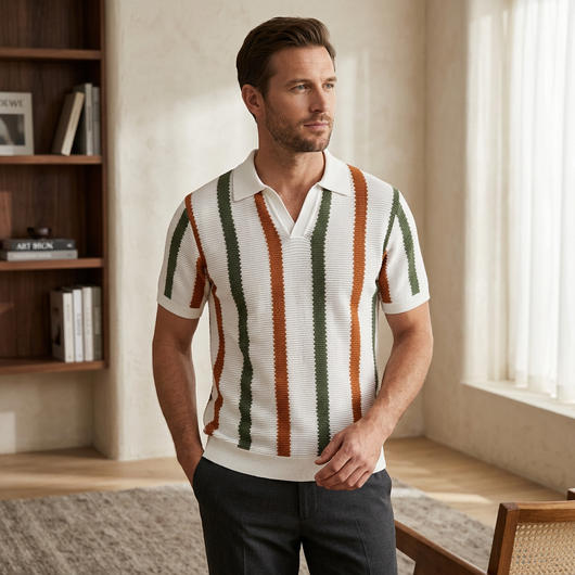 Chaplin Striped Polo