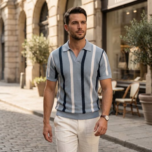 Chaplin Striped Polo