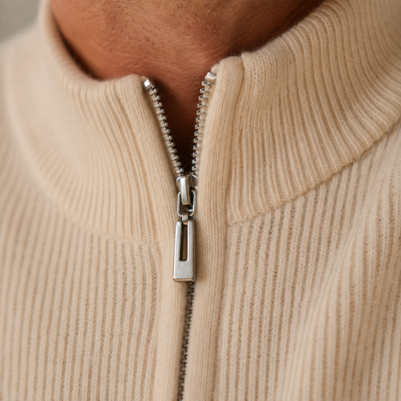 Cashmere Zip-Up Vest