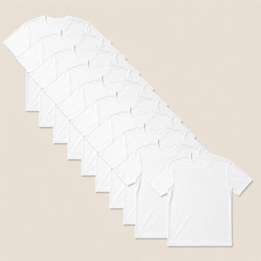 10er-Pack – Ganz Weiß