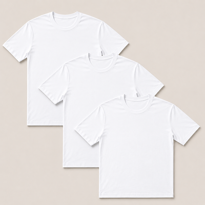 All White 3-pack