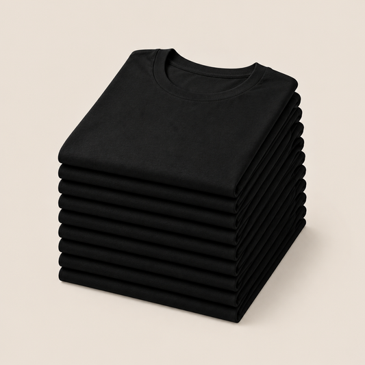 10er-Pack – Ganz Schwarz
