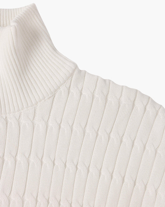 Cable Knit Half-Zip