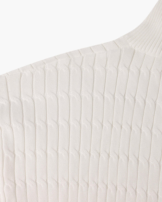 Cable Knit Half-Zip