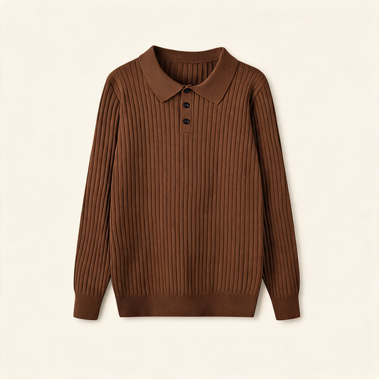 Premium Polo mit Rippstruktur