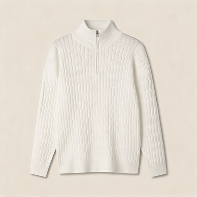 Cable Knit Half-Zip