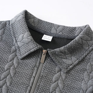 Half-Zip Cable Knit Sweater