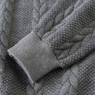 Half-Zip Cable Knit Sweater